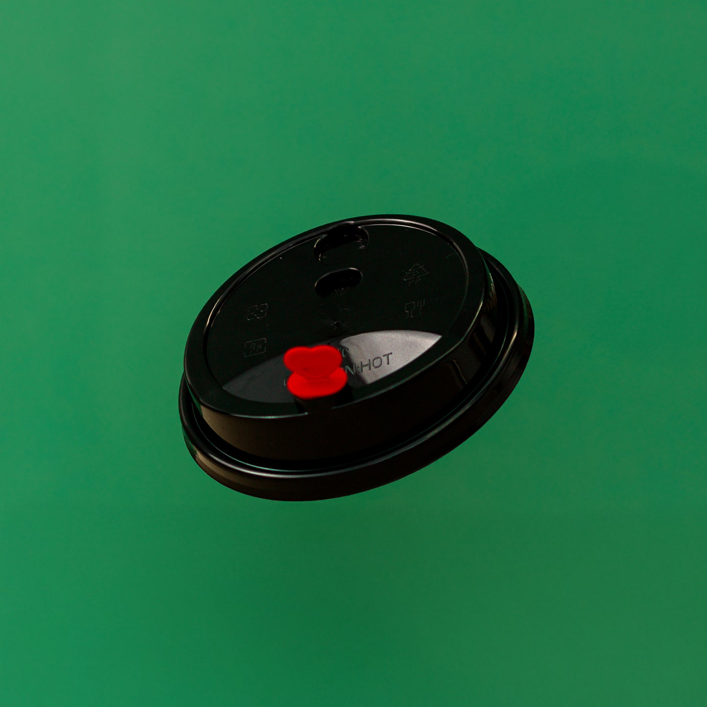 90mm Plastic Cup Lid with Stopper | 1000 pcs