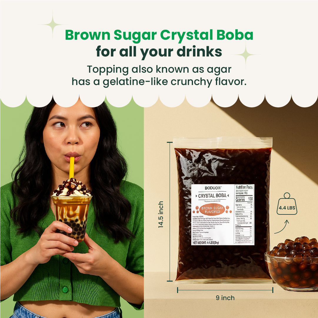 Brown Sugar Crystal Boba | 4.4 LB