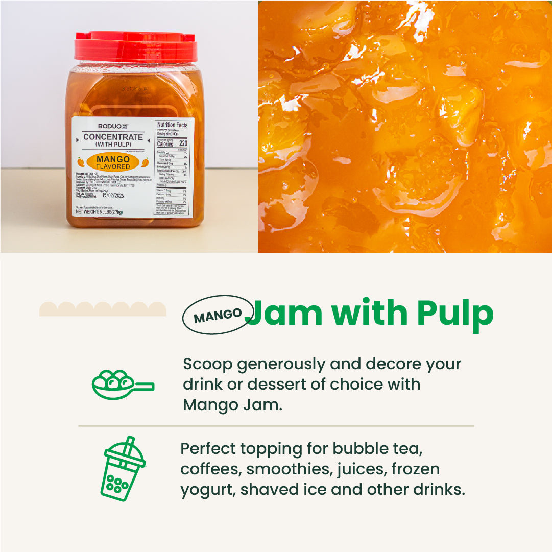 Mango Fruit Jam | Smoothie Paste | 5.9 LB