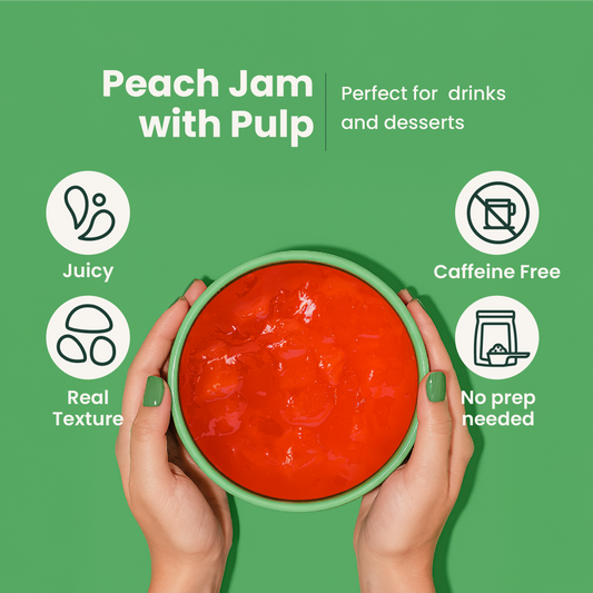Peach Fruit Jam | Smoothie Paste | 5.9 LB