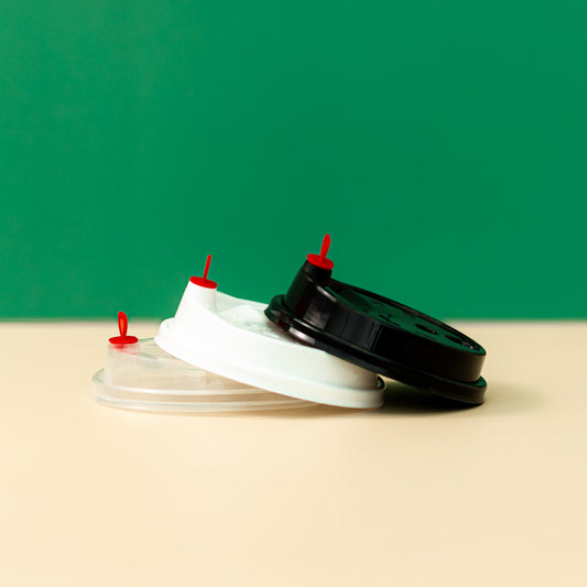 90mm Plastic Cup Lid with Stopper | 1000 pcs