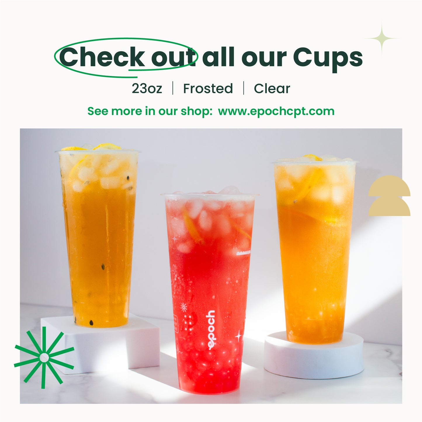 24oz | U Shape | Crystal Plastic Cup Hard | 90mm | 700 ml | 500 pcs