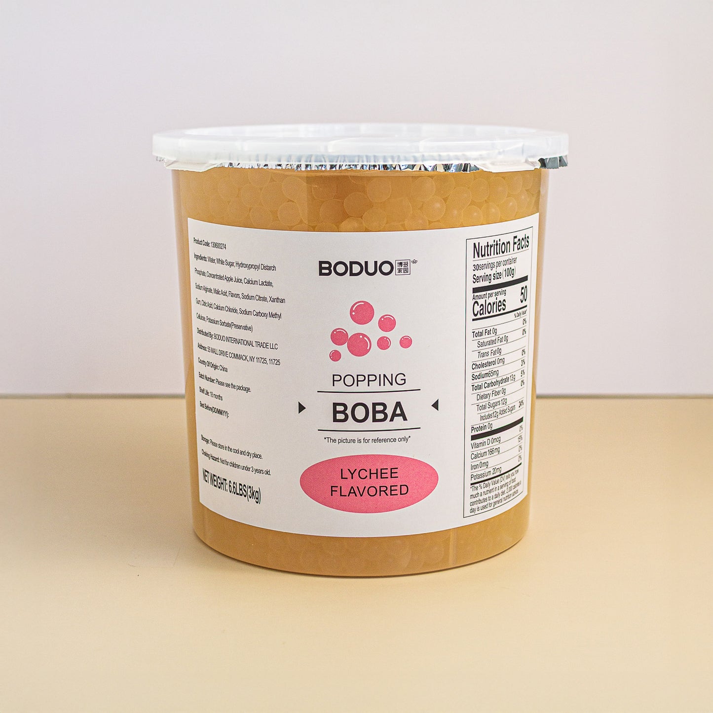 Lychee Popping Boba | 6.6 LB