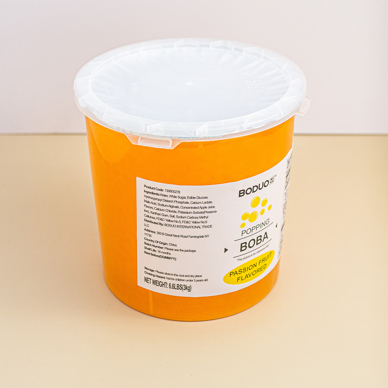 Passion Fruit Popping Boba | 6.6 LB