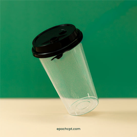 90mm | Plastic Lid with Plug | Black, White, Clear, Frosted | 1000 pcs