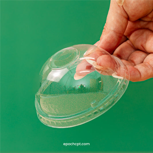 90mm | Dome Clear PETE Plastic Lid | 1000 pcs