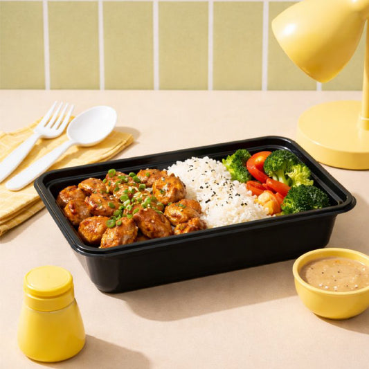868 | 28oz PP Container | Black or White | 150 Sets