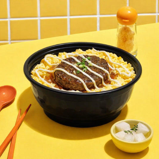 NB42 | 42oz PP Black Noodle Bowl | Takeout Food Bowl | 150 Sets