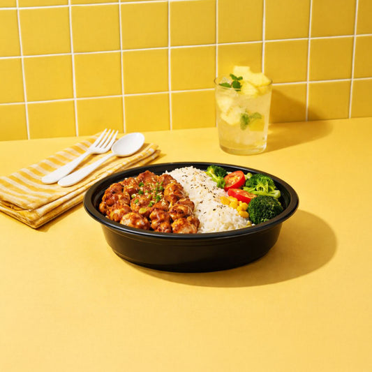 718 | 16oz PP Black Noodle Bowl | 150 Sets