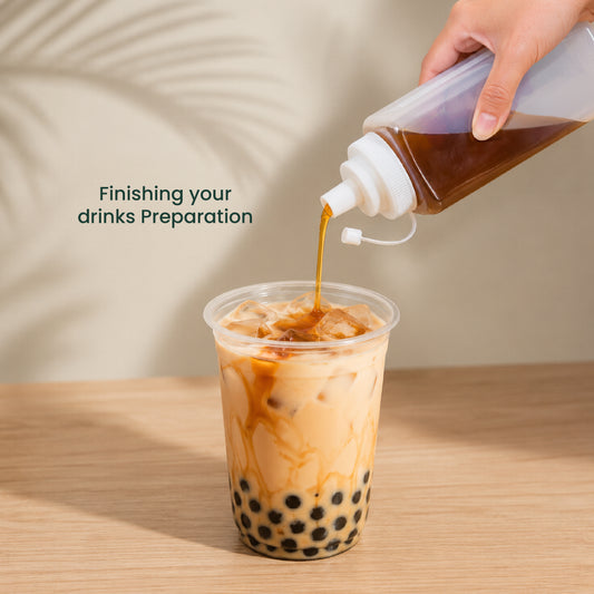 800ml Large Squeeze Bottle Wide Mouth | HDPE Dispensing Squeeze Bottle for Sauces, Syrups & Condiments | 1 Unit