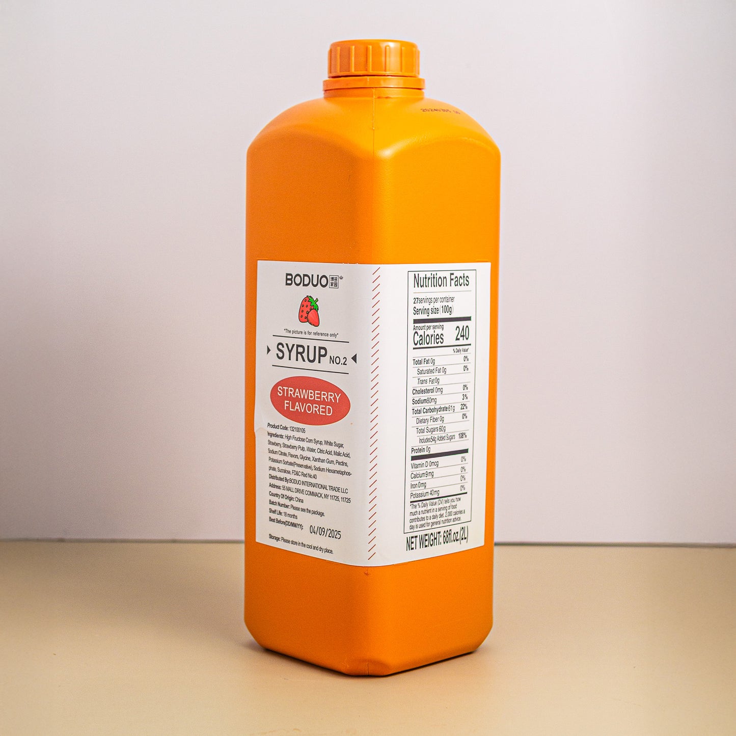 Strawberry Concentrated Syrup | 2 L