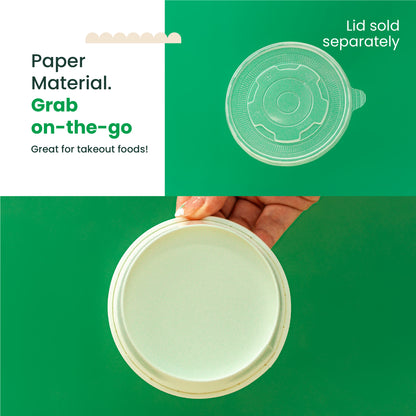 13 oz | White Double Poly-Coated Paper Food Cup | Large Soup & Food Cup | 1000 pcs