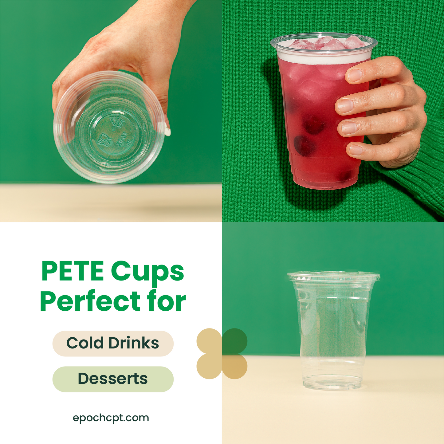 16oz  | 98mm | PETE Ultra Clear Cup  | 1000 pcs