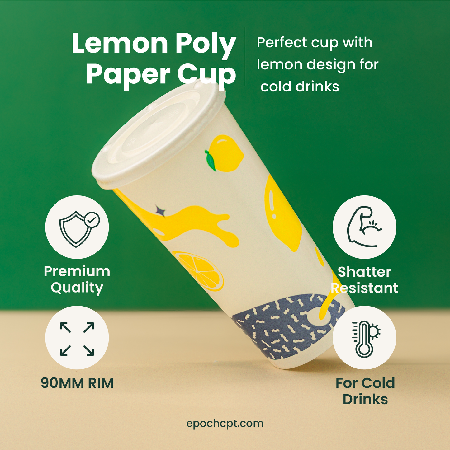 22oz Poly Paper for Cold Drinks