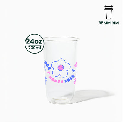 Bunny | 24oz Clear Soft Plastic Cup | 95mm Rim | 1000 pcs/Case
