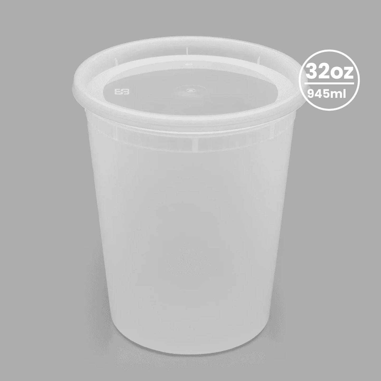 Deli Containers with Lids | 16oz, 24oz or 32oz | Clear | Plastic Food Storage Containers