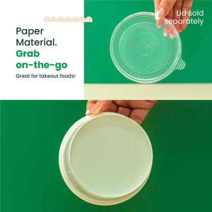 32 oz | White Double Poly-Coated Paper Food Cup | Large Soup & Food Cup | 500 pcs