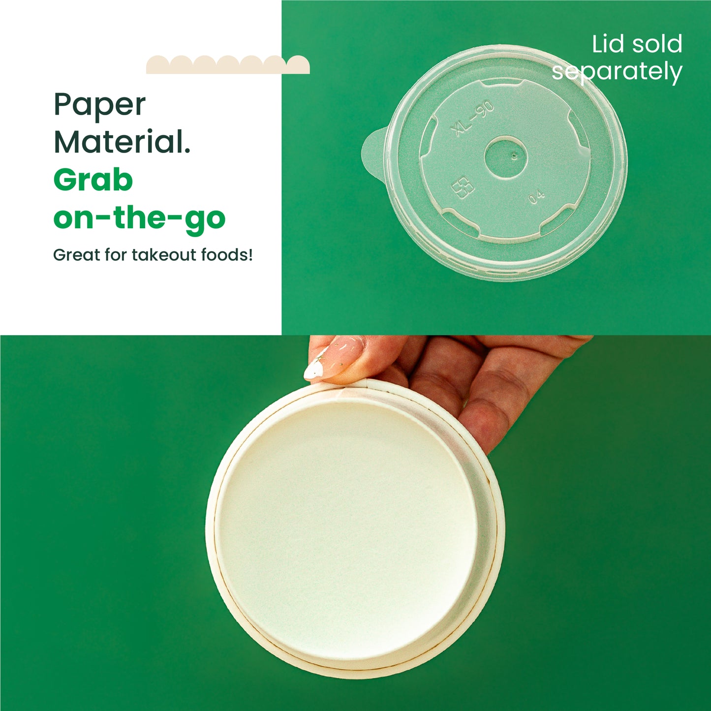 6 oz | White Double Poly-Coated Paper Food Cup | Disposable Food Cup | 2000 pcs