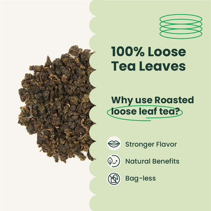 Roasted Oolong Tea Leaves | 1.1 LB