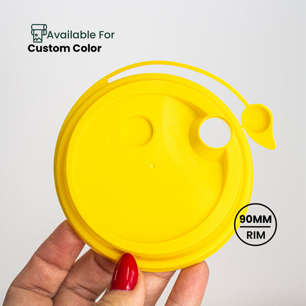 90mm Injection Mold Cover Disposable Lids | Plastic Cup Lids With Plug | Custom Color