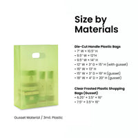 Plastic Premium Bags | Die-cut Hangs Bags | Custom Size & Material