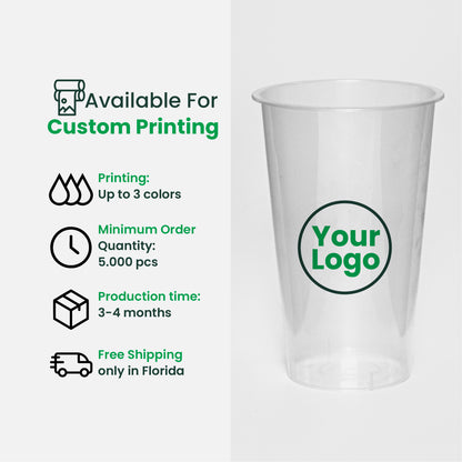 16oz | A Shape | Crystal Plastic Cup Hard | 90mm | 500 ml | 500 pcs