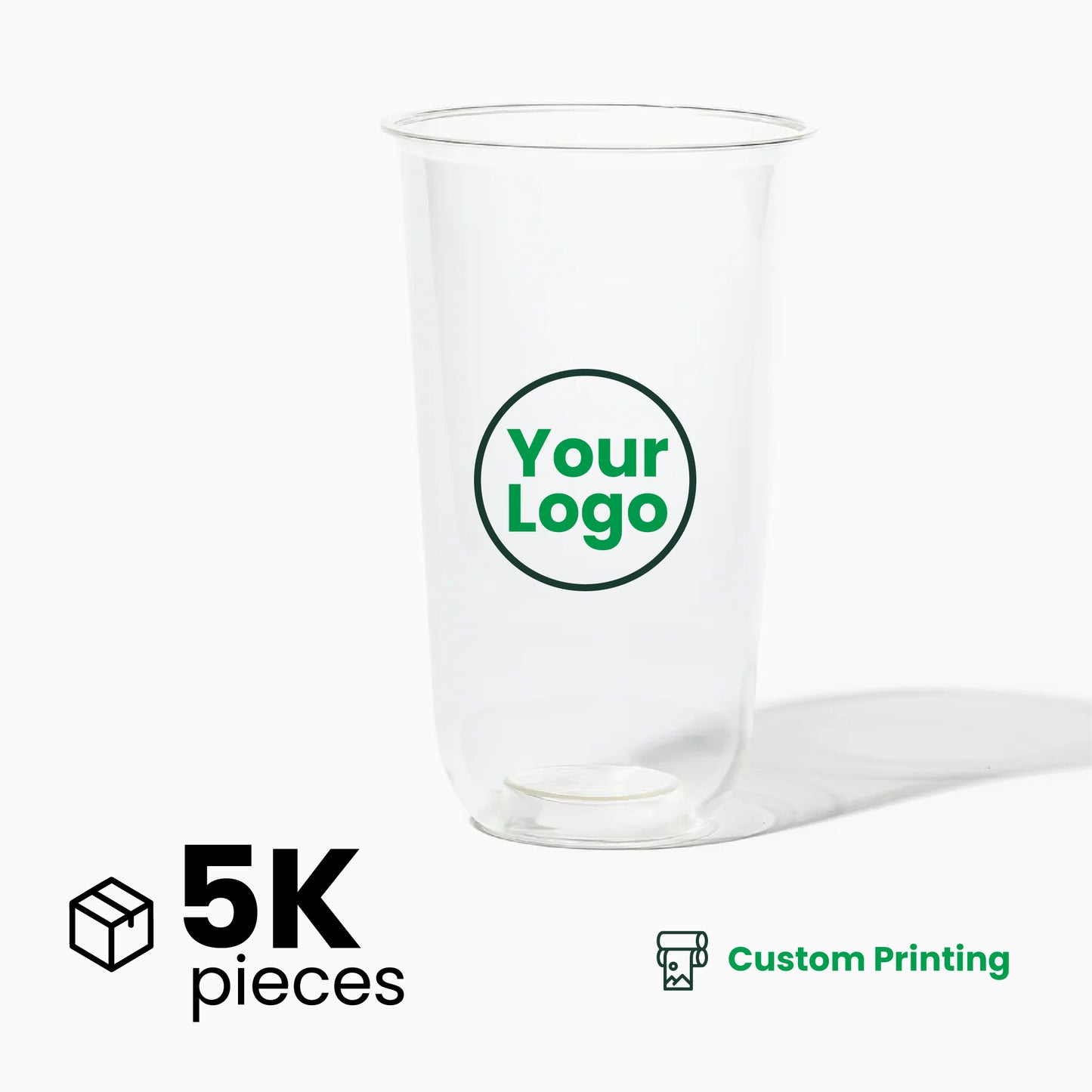 24oz | U-Shape | Clear | Soft Thin Wall Plastic Cold Cup | 95MM | 700ml Crystal Cup