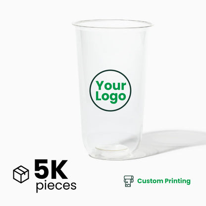 24oz | U-Shape | Clear | Soft Thin Wall Plastic Cold Cup | 95MM | 700ml Crystal Cup