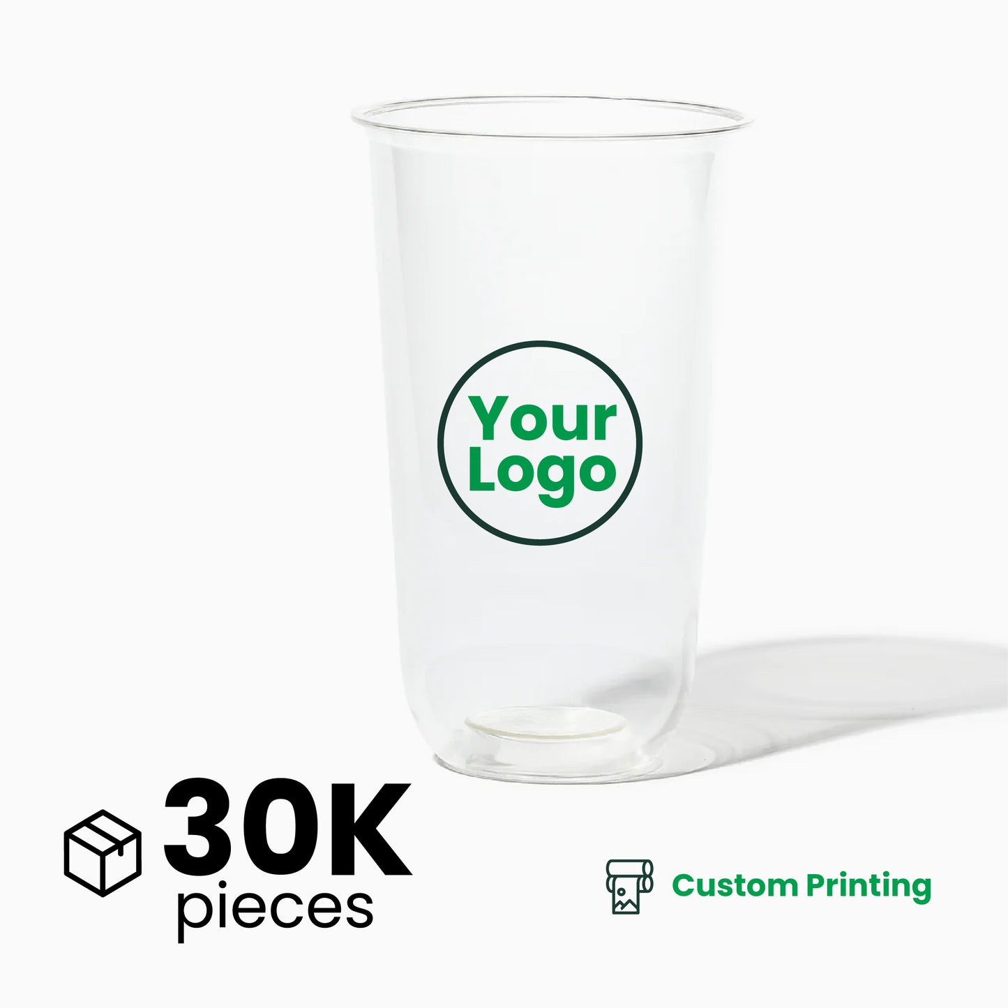 24oz | U-Shape | Clear | Soft Thin Wall Plastic Cold Cup | 95MM | 700ml Crystal Cup