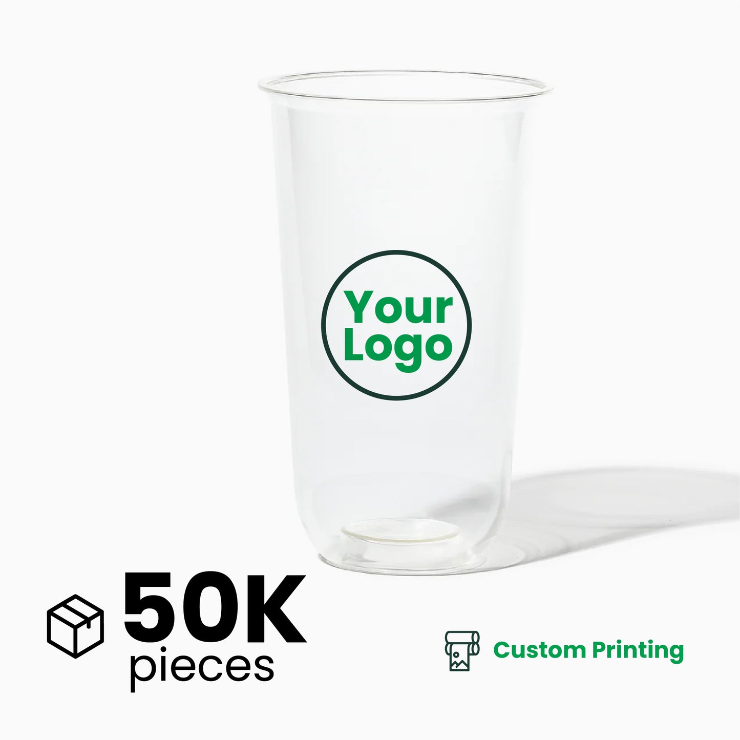 24oz | U-Shape | Clear | Soft Thin Wall Plastic Cold Cup | 95MM | 700ml Crystal Cup