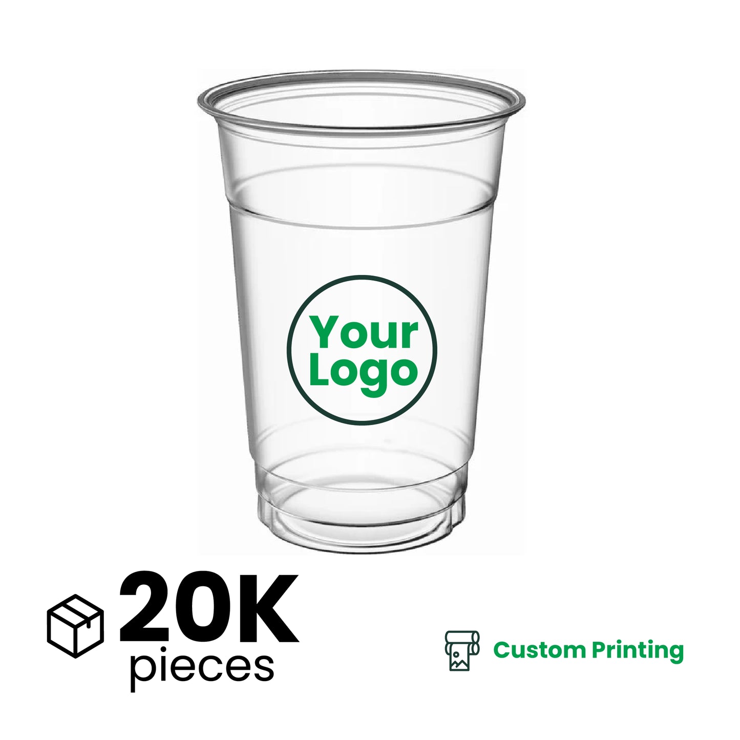 16oz  | 98mm | PETE Ultra Clear Cup  | 1000 pcs