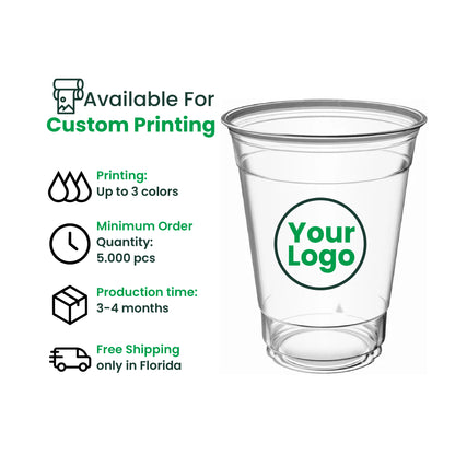 12oz  | 98mm | PETE Ultra Clear Cup  | 1000 pcs