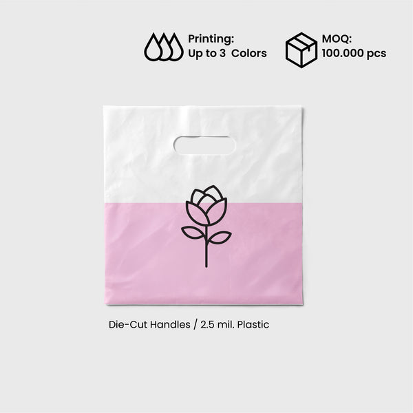 Plastic Premium Bags | Die-cut Hangs Bags | Custom Size & Material