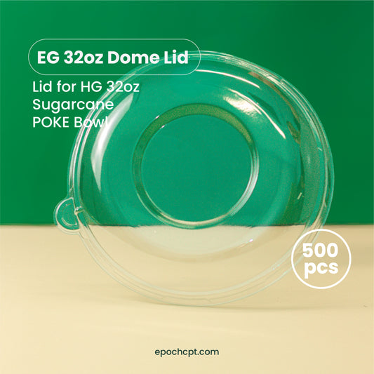 32oz EG | DOME PET LID | Sugarcane Bowl  | 500 pcs