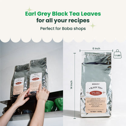 Earl Grey Black Tea Leaves | Boduo | 1.1 LB