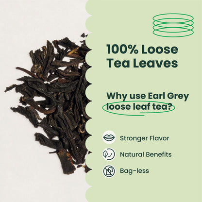 Earl Grey Black Tea Leaves | Boduo | 1.1 LB