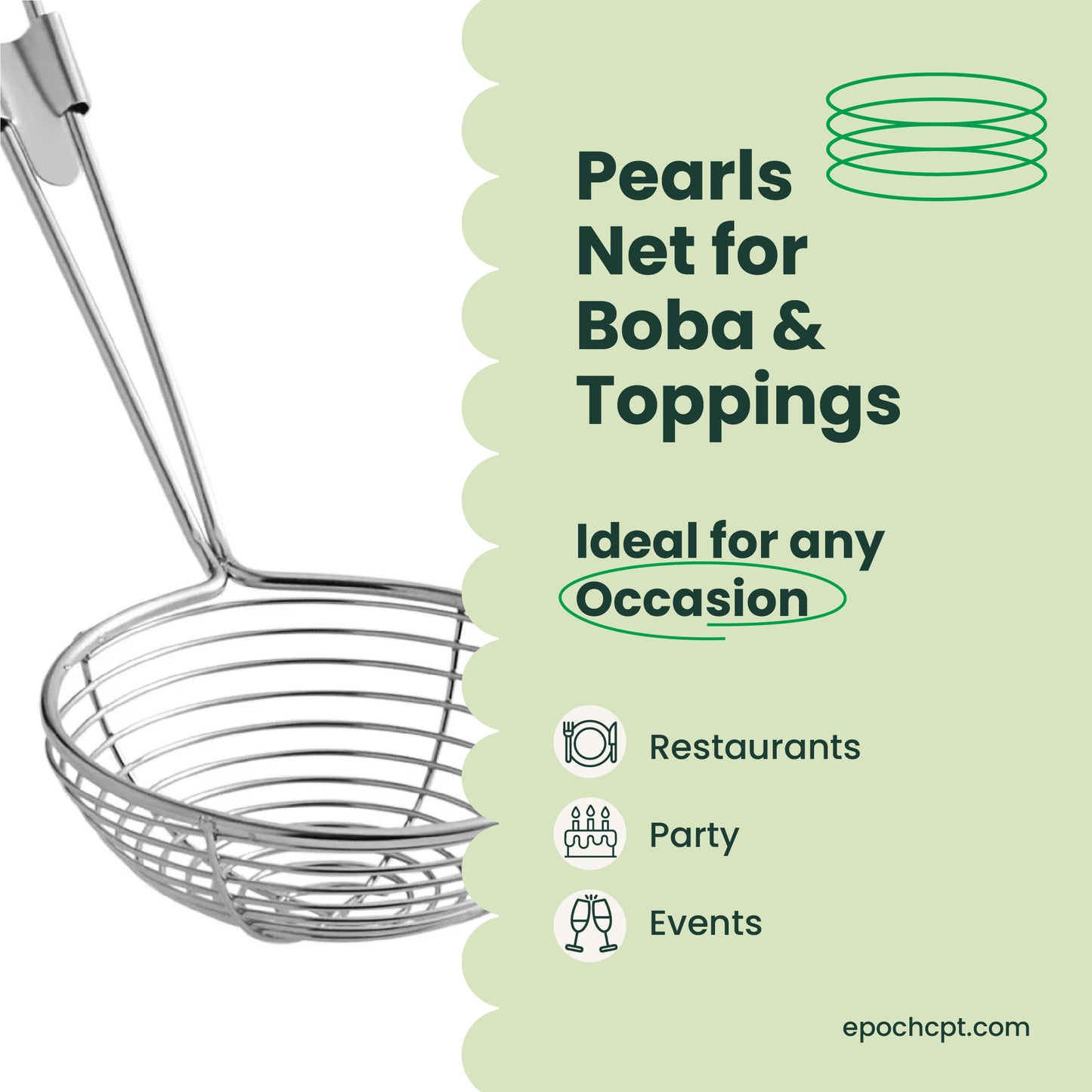 Pearls Net for Boba Shops | Tapioca Pearl Strainer Tool | 1 pc