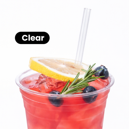 Individually Wrapped Straws | 0.7cm x 23cm | Colors, Clear or Black  | 2000 pcs