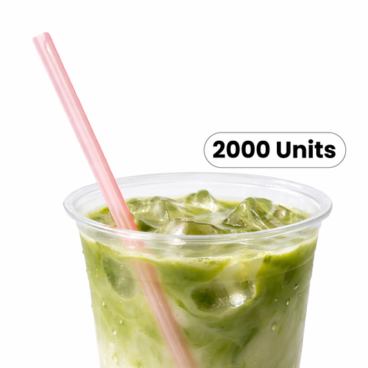Individually Wrapped Straws | 0.7cm x 23cm | Colors, Clear or Black  | 2000 pcs
