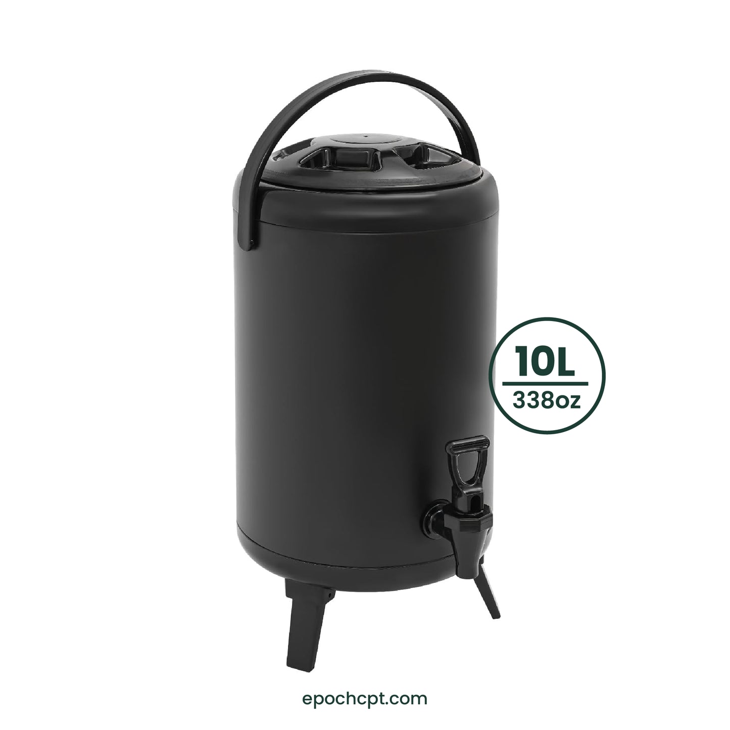 Stainless Steel Insulated Beverage Dispenser | Thermo Bucket | 10L | For Hot Drinks | 1pc