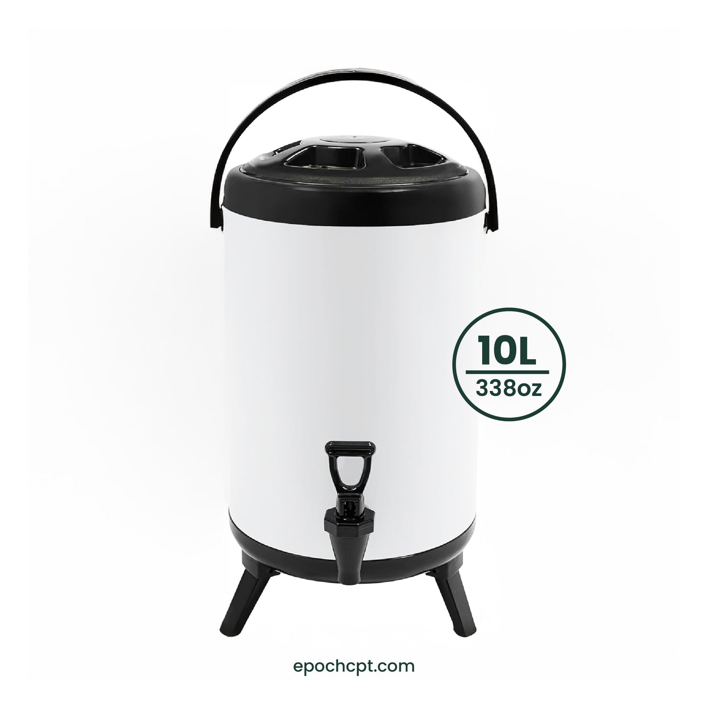 Stainless Steel Insulated Beverage Dispenser | Thermo Bucket | 10L | For Hot Drinks | 1pc