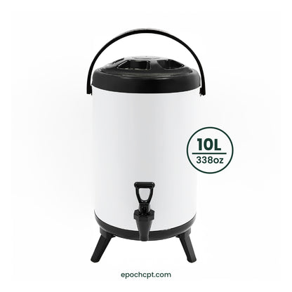Stainless Steel Insulated Beverage Dispenser | Thermo Bucket | 10L | For Hot Drinks | 1pc