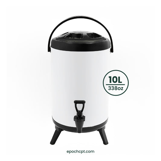 Stainless Steel Insulated Beverage Dispenser | Thermo Bucket | 10L | For Hot Drinks | 1pc