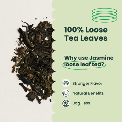 Jasmine Green Tea Leaves | 1.1 LB