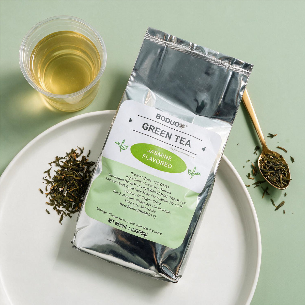Jasmine Green Tea Leaves | 1.1 LB