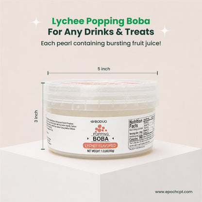 Lychee Popping Boba | 1.2 LB (550G)