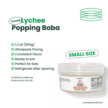 Lychee Popping Boba | 1.2 LB (550G)