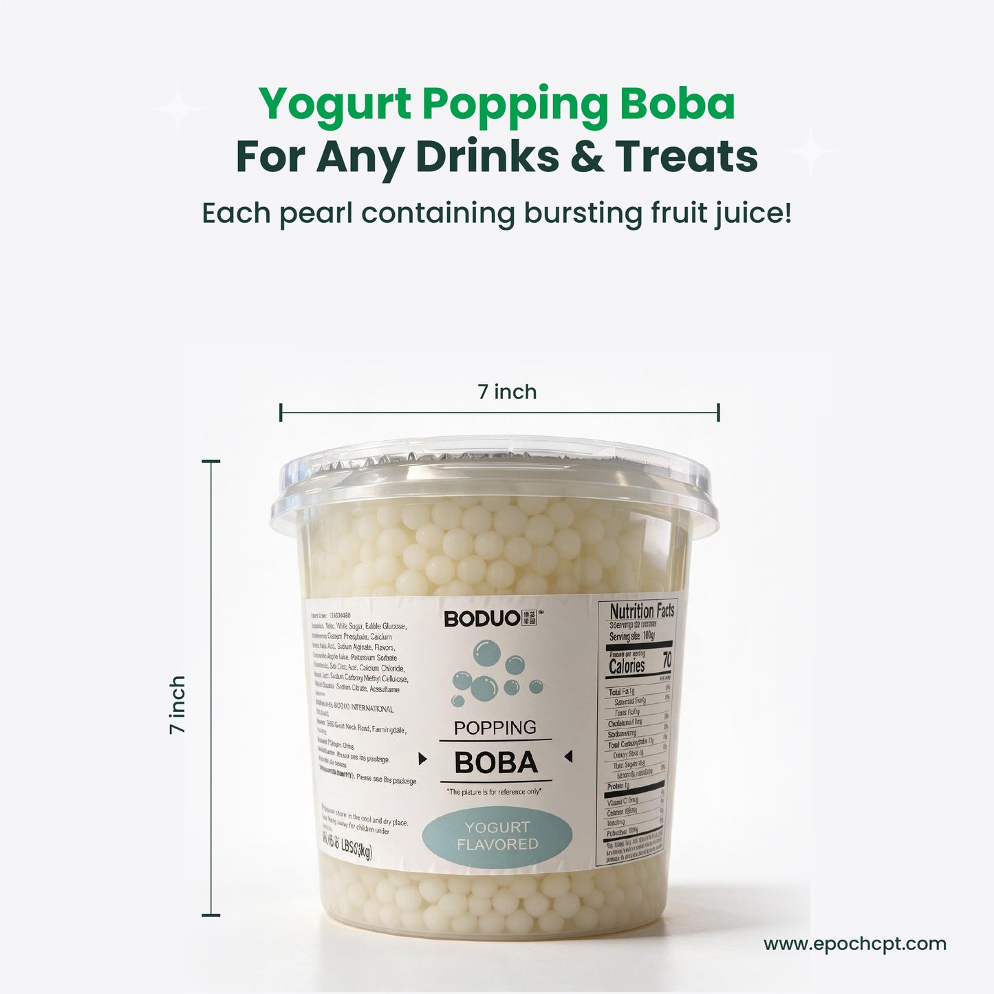 Yogurt Popping Boba | 6.6 LB