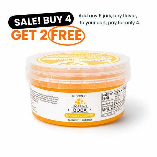 Mango Popping Boba | 1.2 LB (550G)