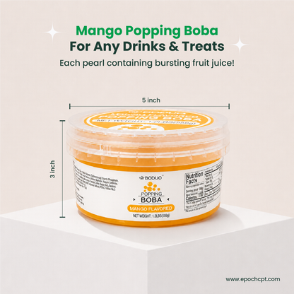 Mango Popping Boba | 1.2 LB (550G)